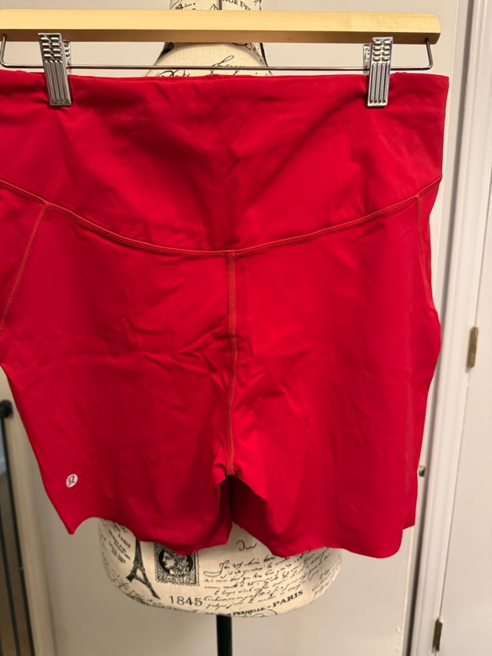 lululemon athletica Red High-Rise Bike Shorts